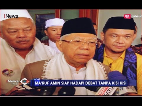 Ma'ruf Amin Siap Hadapi Debat Tanpa Kisi-kisi - iNews Pagi 21/01