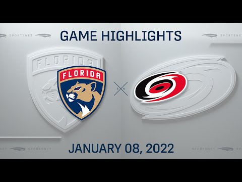 NHL Highlights | Panthers vs. Hurricanes - Jan. 8, 2022