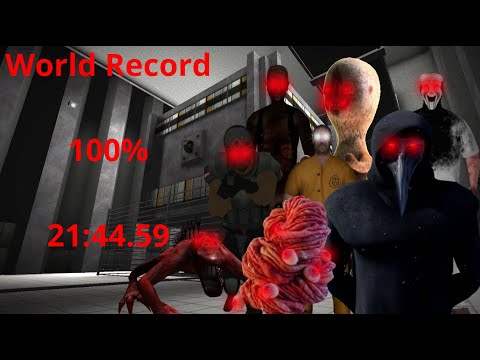 {WR} 100% "21:44.59" SCP Containment Breach Speedrun