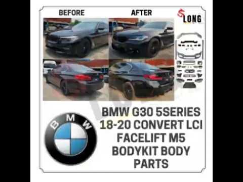 bmw g30 5 series 18-20 convert lci facelift m5 bodykit body parts