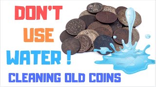 DONT USE WATER CLEANING COINS = Green Corrosion, Oxidization and Rusting Coins, Pennies, Copper Coin