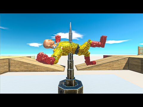 FOUR PIERCER TRAP ► Who Can Pass ? - Animal Revolt Battle Simulator