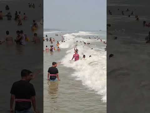 Digha sea beach water waves 🌊⛱️ | beautiful weather 🌞🌤️🌈 || #shortvideo #dighaseabeach #viralshorts