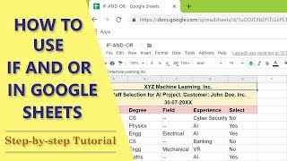 IF AND OR Google Sheets | Nest One Function Inside Another | Google Sheets Functions