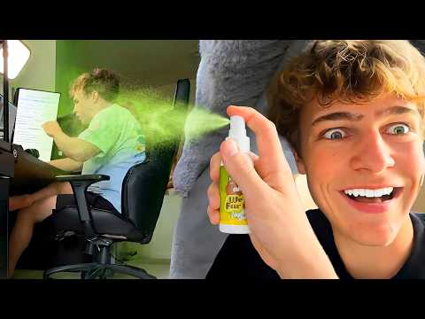 Fart Spray Prank On My Brother!