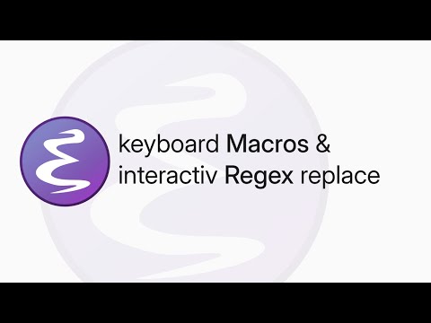 basics of emacs macros (and interactive regex replace)