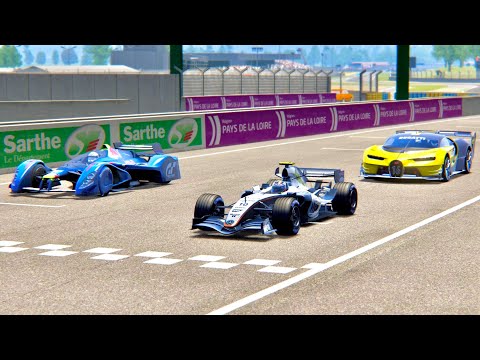 McLaren F1 2005 vs Bugatti Vision GT engine Red Bull X2010 vs Red Bull X2010 - Le Mans