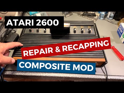 Dead Atari 2600 - repair, recap and composite mod