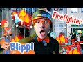 Firefighter Blippi Saves Kidzania Children S Museum Educational Videos For Kids
