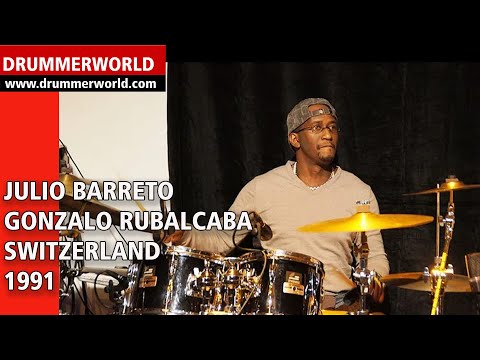 Gonzalo Rubalcaba Quartet - Julio Barreto - Lugano - 1991 - #juliobarreto  #drummerworld