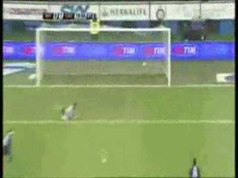 Robert Acquafresca - Goal all'Inter - Sky  (10-01-2009)
