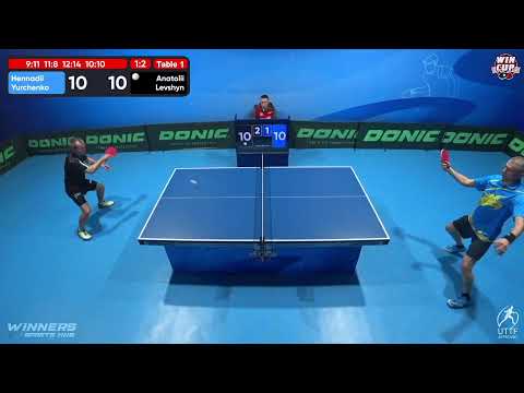 12:30 Hennadii Yurchenko 1-3 Anatolii Levshyn West 1 WIN CUP 21.11.2022 | TABLE TENNIS WINCUP