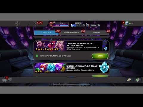 10x Cavalier Unworldly Nexus Crystals- Marvel Contest Of Champions