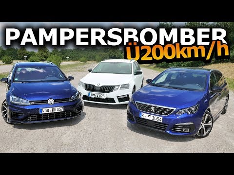 Golf R Variant vs. Skoda Octavia RS vs. Peugeot 308 | Welcher ist der richtige Kombi für dich?