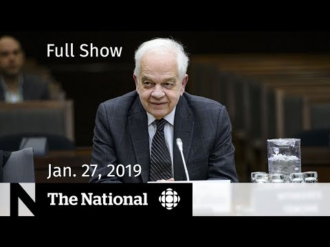 The National for January 27, 2019 — McCallum out, MPs return & sentencing in Humboldt