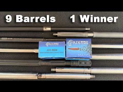 Budget Match Ammo? 9 AR-15 Barrels vs ADI 69gr Sierra MatchKing