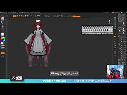 [JA & EN] LIVE Look Into ZBrush 2022! - 1からアンティークな椅子と司祭を作ろう - Daisuke Narukawa
