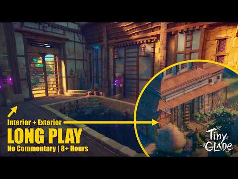 Building the Most Relaxing Japanese Onsen | Tiny Glade Full Build | Longplay ASMR