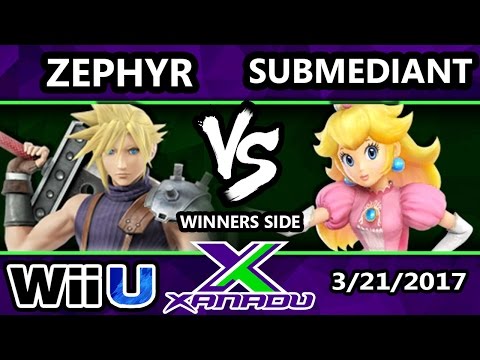 S@X 5 Year - Zephyr (Cloud) Vs. Submediant (Peach) - SSB4 Tournament - Smash 4 - Smash Wii U