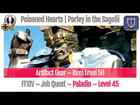 FFXIV Paladin Level 45 Job Quest ~ A Realm Reborn ~ Poisoned Hearts | Parley in the Sagolii