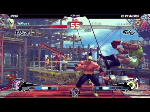 #CEO2015 #USF4 Top 32 L1 - iperu (ELF) vs EG PR Balrog (BOX)