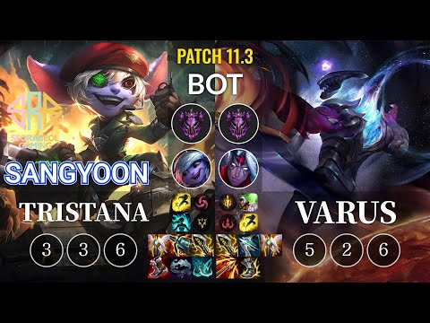 SRB Sangyoon Tristana vs Varus Bot - KR Patch 11.3