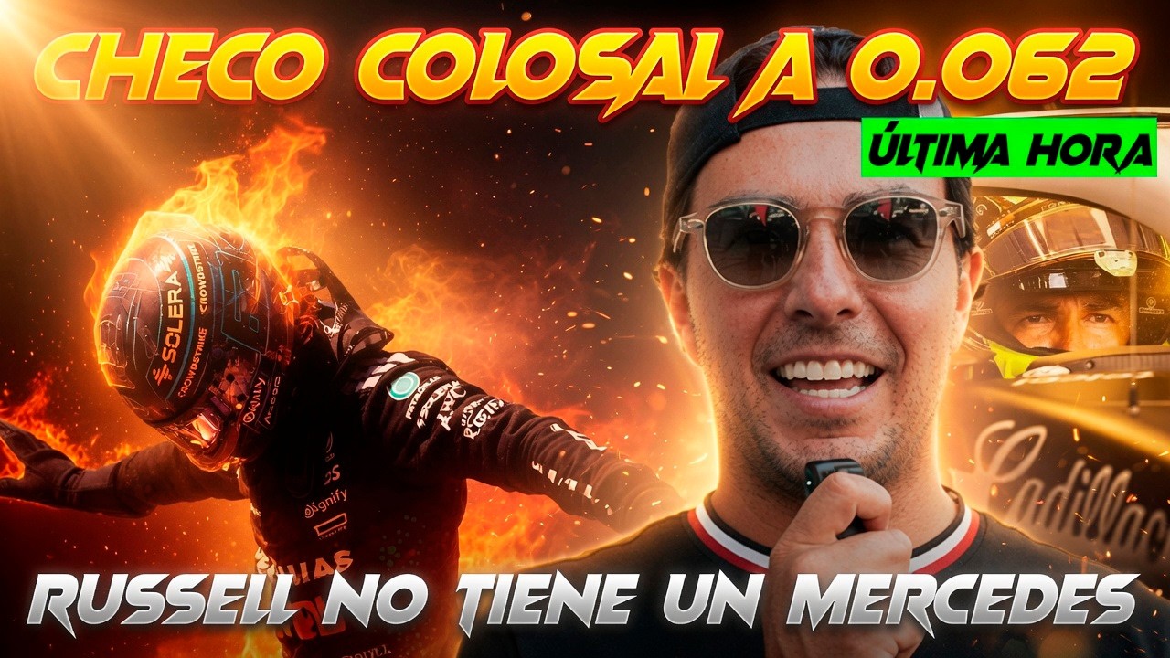 CHECO AL 100% ROZÁ LA ÉPICA CON CADILLAC F1, RUSSELL PIERDE MEDIOS SEGUNDO ENTRE LIBRES 3 Y QUALY