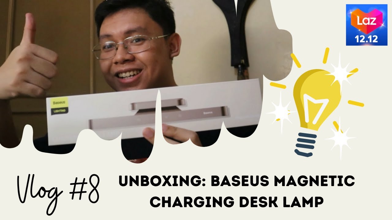 VLOG #8 - UNBOXING: Baseus Magnetic Charging Desk Lamp