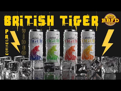 British Tiger ⚡️ Energy Drink promo video ✔️. BBFD (Best Brand Foods & Drinks) 🇬🇧.