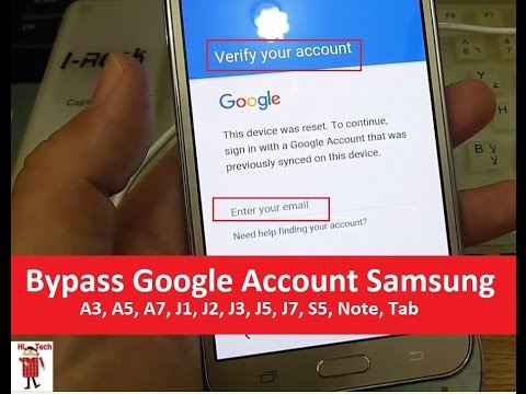 (100% Free ) Bypass Google Account Samsung A3, A5, A7, J1, J2, J3, J5, J7, S5, Note, Tab