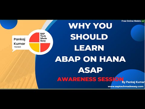 WHY YOU SHOULD LEARN ABAP ON HANA, CDS AND AMDP AND SQL SCRIPT | MOTIVATION TO LEARN AND GROW