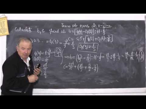 924 Numere zecimale periodice simple, mixte Transformarea lor in fractii ordinare Tema Florentina C5