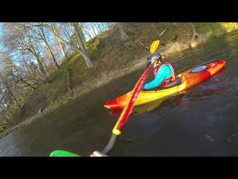Ethos first kayak paddle on loch then grade 1/2 river rapids