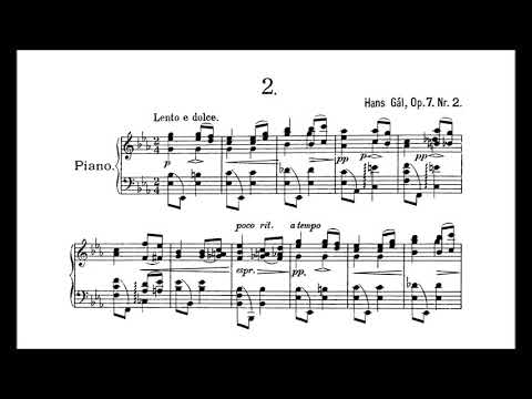 Hans Gál - 3 Sketches, Op. 7