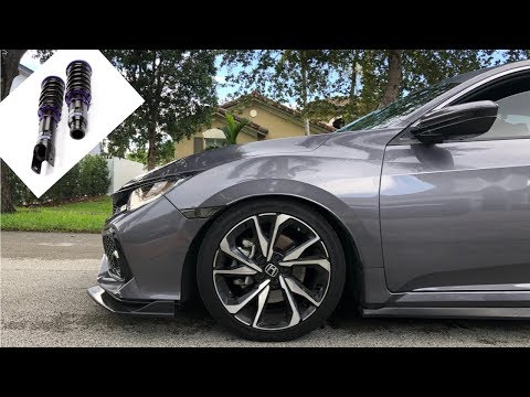 The Si Gets D2 Coilovers!! || 2018 Civic Si