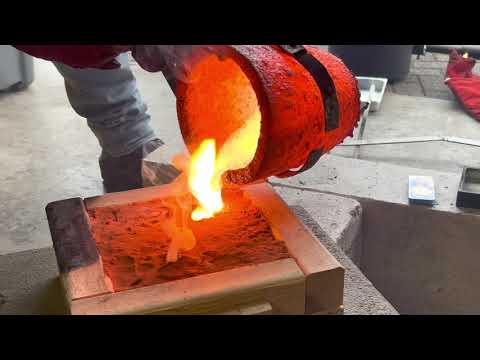 FIRST TIME MAKING NORDIC GOLD / BACKYARD MELTING / #DEVILFORGEMELTING #meltingscrap