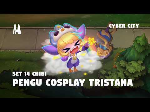 CHIBI PENGU COSPLAY TRISTANA | EMOTES, BOOM, FINISHER, PORTAL | TFT SET 14