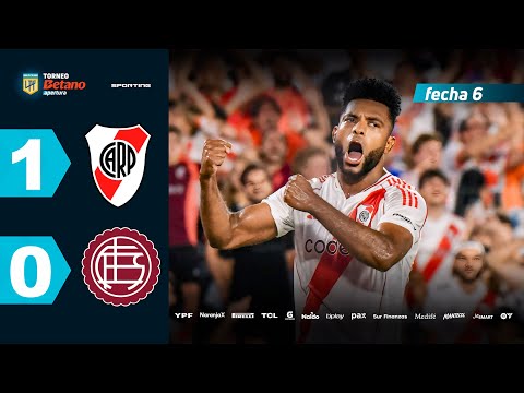 RIVER 1 - 0 LANÚS I Resumen del partido | #TorneoBetano Apertura 2025