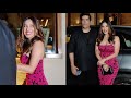 Manish Malhotra Sophie Choudry Arrived At Karan Tacker Birthday Party In Mumbai