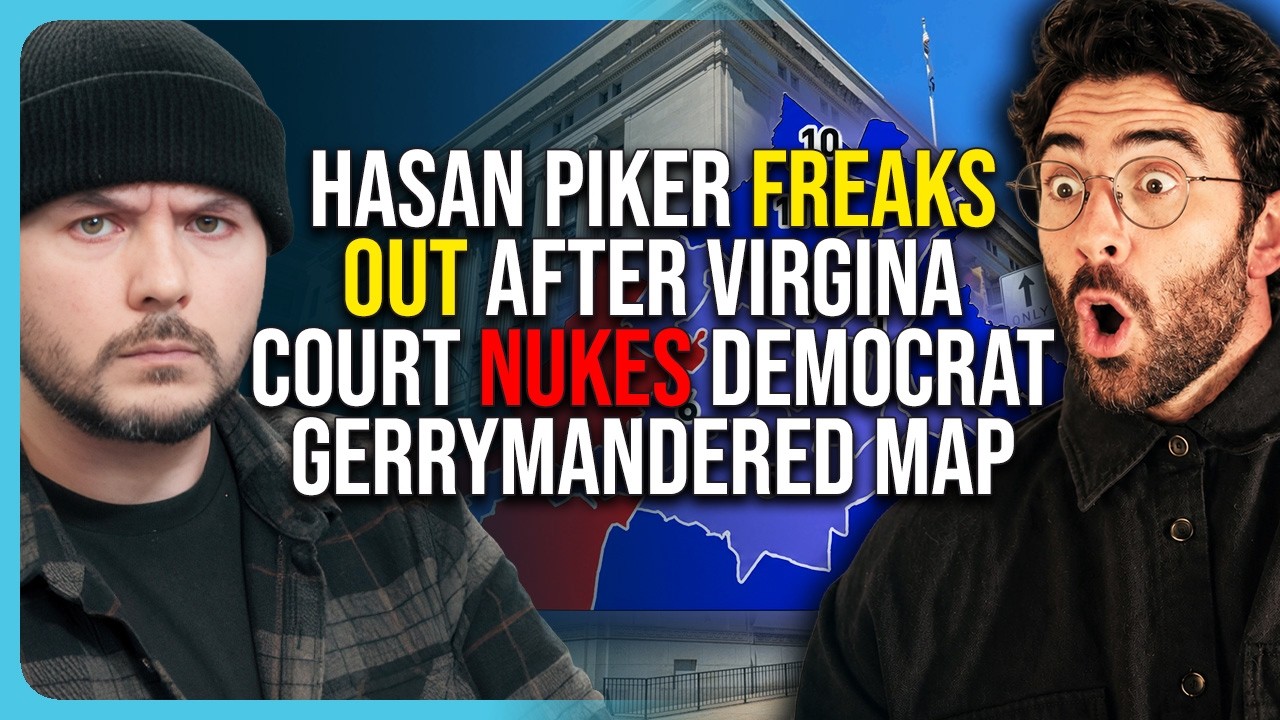 Hasan Piker FREAKS OUT After Virgina Court Nukes Democrat Gerrymandered Map