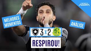 BOTAFOGO VENCE E SOBE NO BRASILEIRÃO! | BOTAFOGO 3X2 MIRASSOL