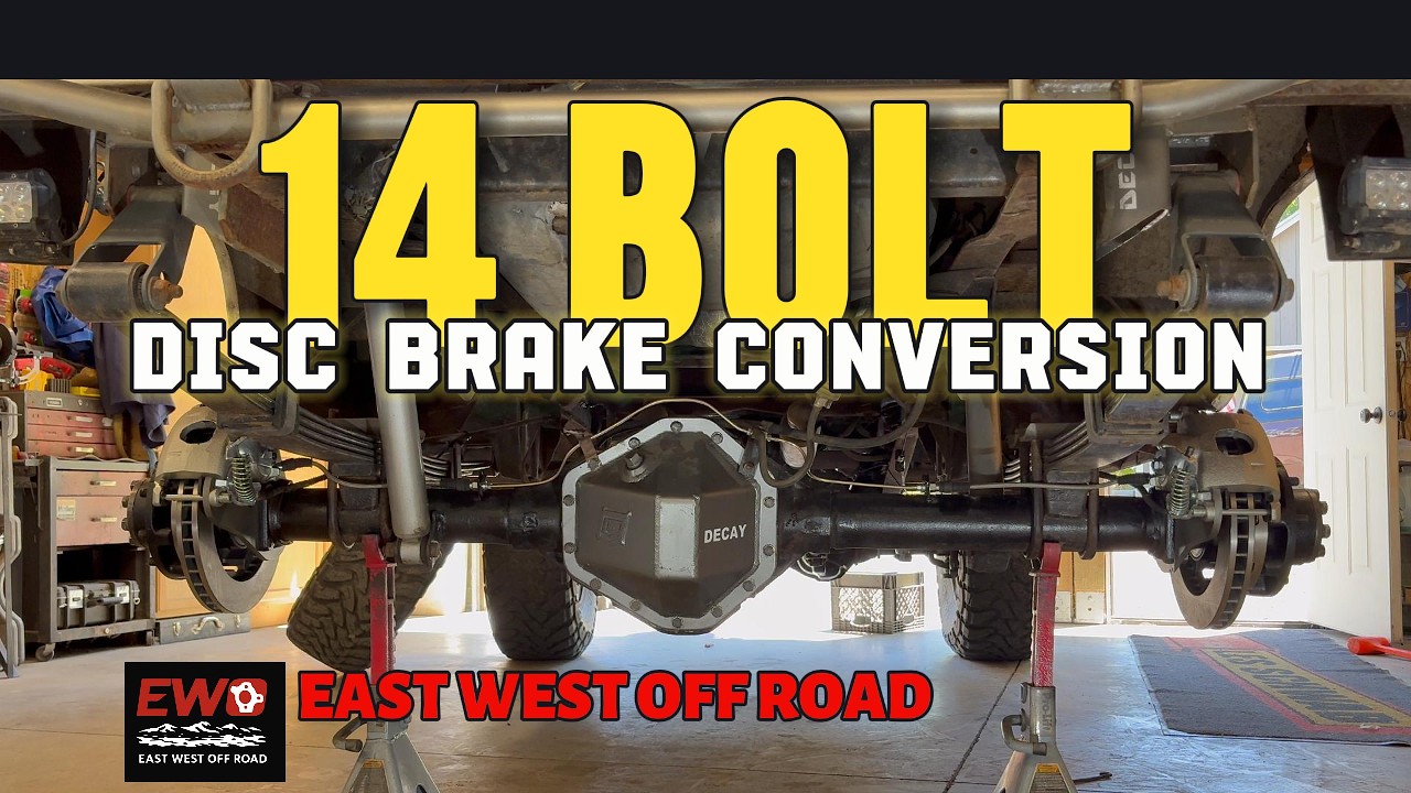 14 BOLT DISC BRAKE CONVERSION KIT (SRW) FOR CHEVY GM FULL FLOAT AXLES (1973–1987) video thumbnail