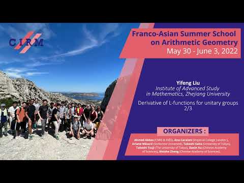 Yifeng Liu - Derivative of L-functions for unitary groups (2/3)