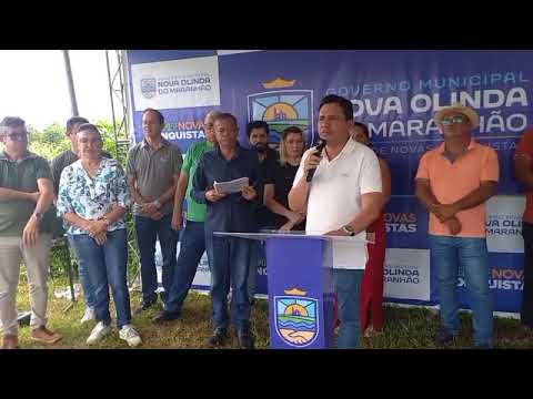 NOVA OLINDA DO MARANHÃO: Grande maratona de inaugurações no município. POR LIMA K LIMA