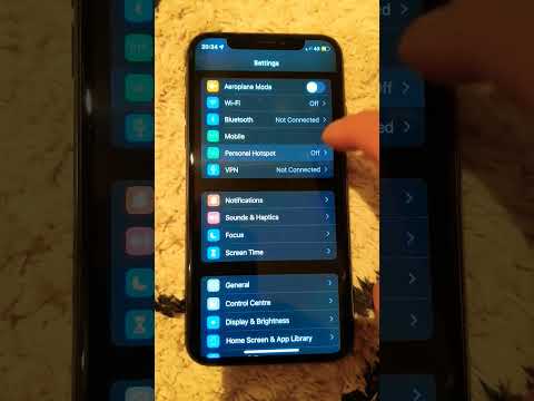 how to enable iPhone personal hotspot
