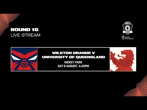 LIVE Bond University QAFLW ROUND 16 - Wilston Grange v University of Queensland
