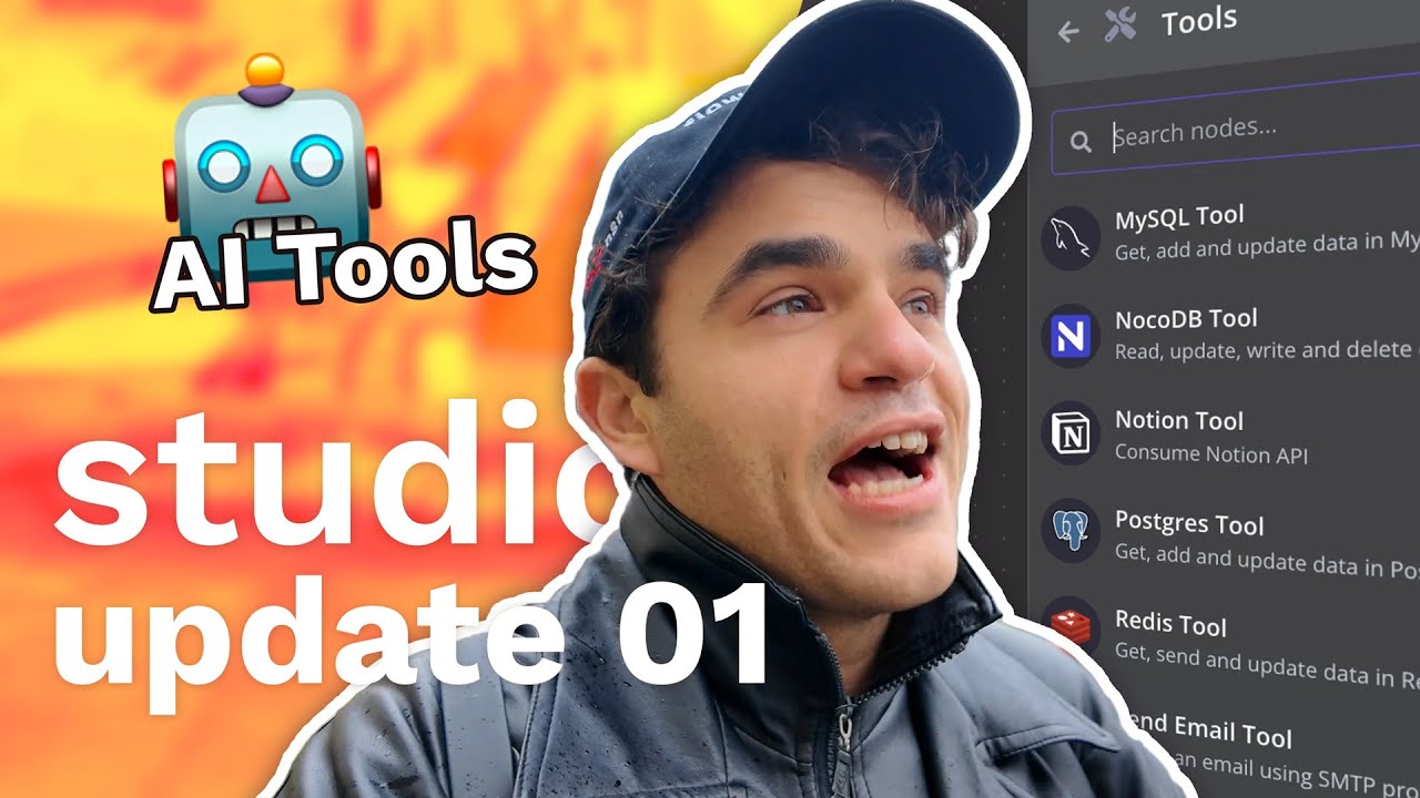Studio Update #01: AI Agents Tutorial, Mitre Attack RAG, new AI App tools in n8n, Invoice Automation