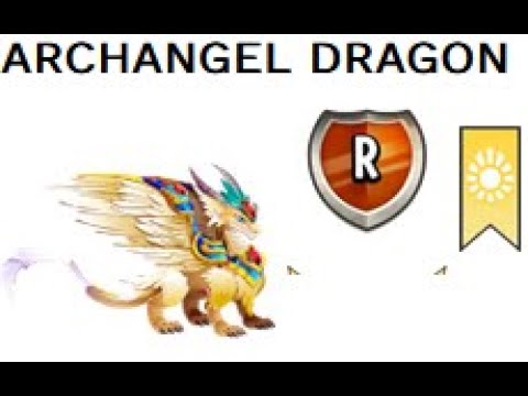 Breed Archangel Dragon, Platinum Dragon  -  Dragon City