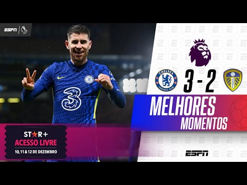 JORGINHO FAZ DOIS, RESOLVE NO FIM, E CHELSEA BATE O LEEDS NA PREMIER LEAGUE