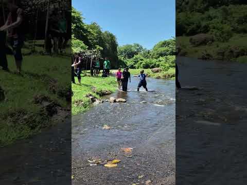 Jornada de limpieza en el rio de Concepcion Batres, Usulutan